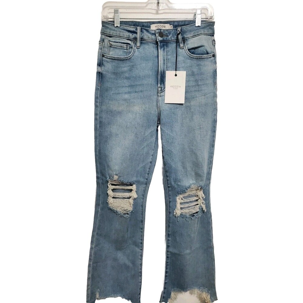 Hidden Denim Size 28 Waist 14 Distressed Inseam 26